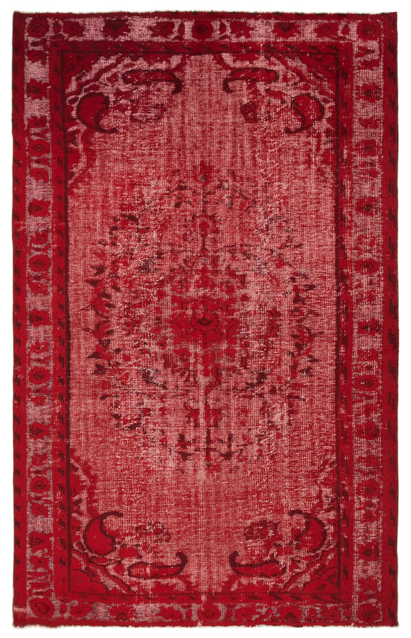 5' 10'' x 9' 5'' Turkish Hand Carved Rug