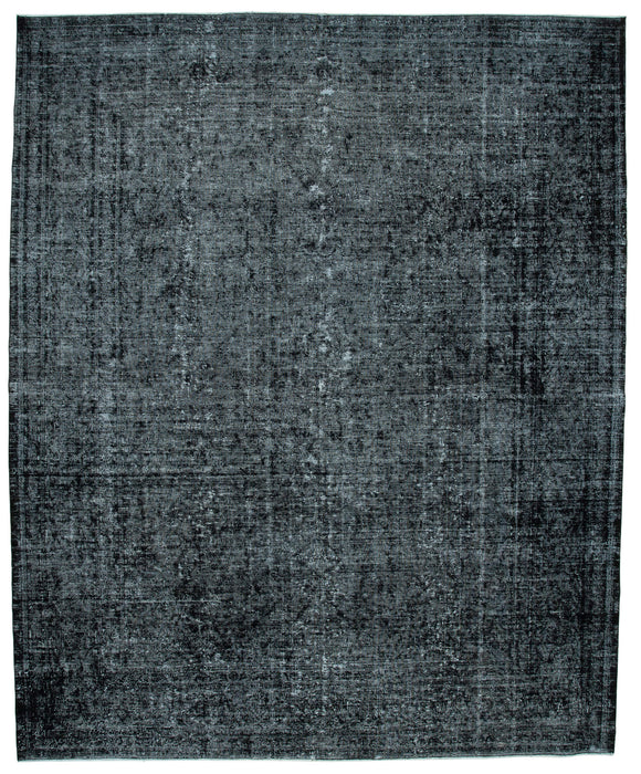 9' 9'' x 12' Black Vintage Hand-Knotted Rug