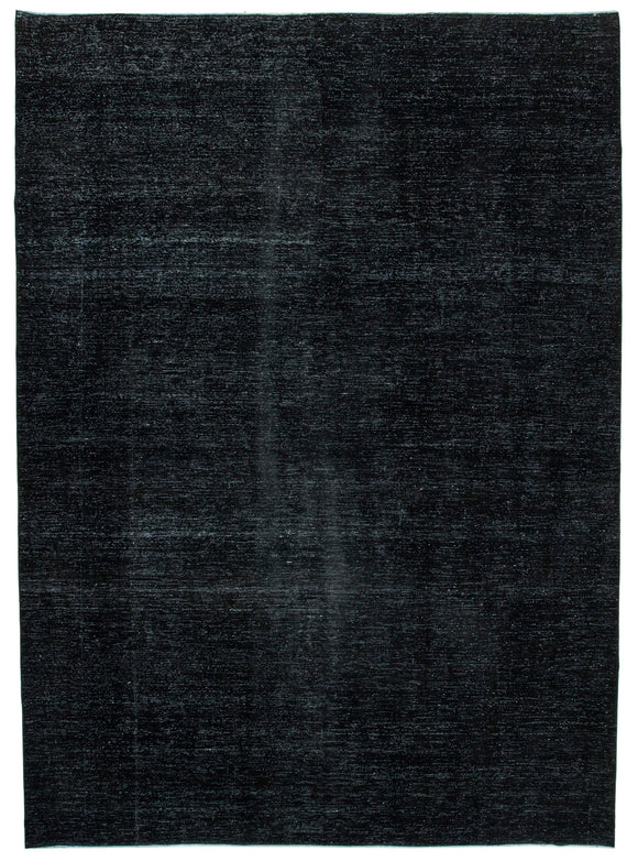 9' 7'' x 13' 4'' Black Vintage Hand-Knotted Rug