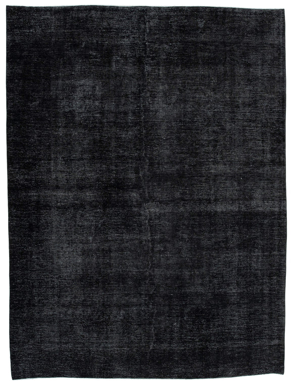9' 6'' x 12' 10'' Black Vintage Hand-Knotted Rug