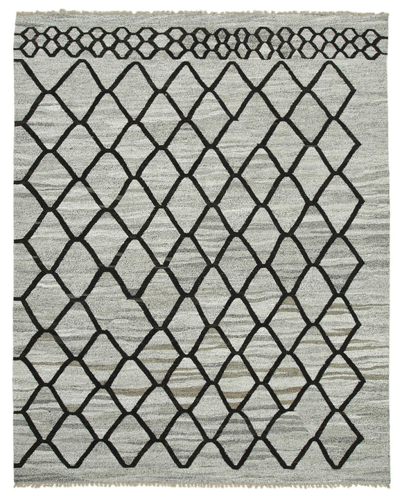 8' 2'' x 10' 5'' Handwoven Turkish Kilim Rug