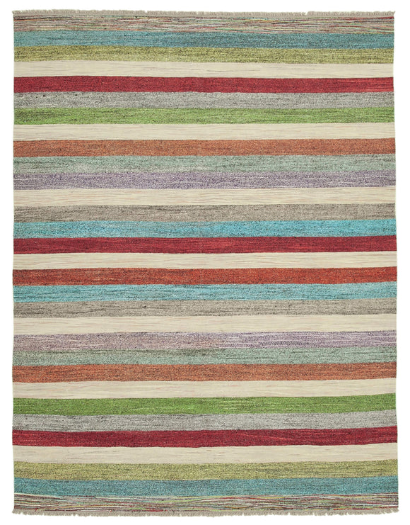 8' x 10' 6'' Handwoven Turkish Kilim Rug