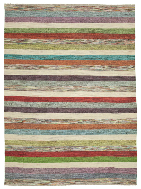 8' 10'' x 12' 4'' Handwoven Turkish Kilim Rug