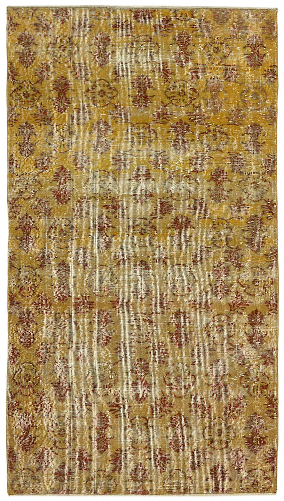 3' 7'' x 6' 4'' Handmade Vintage Overdyed Rug