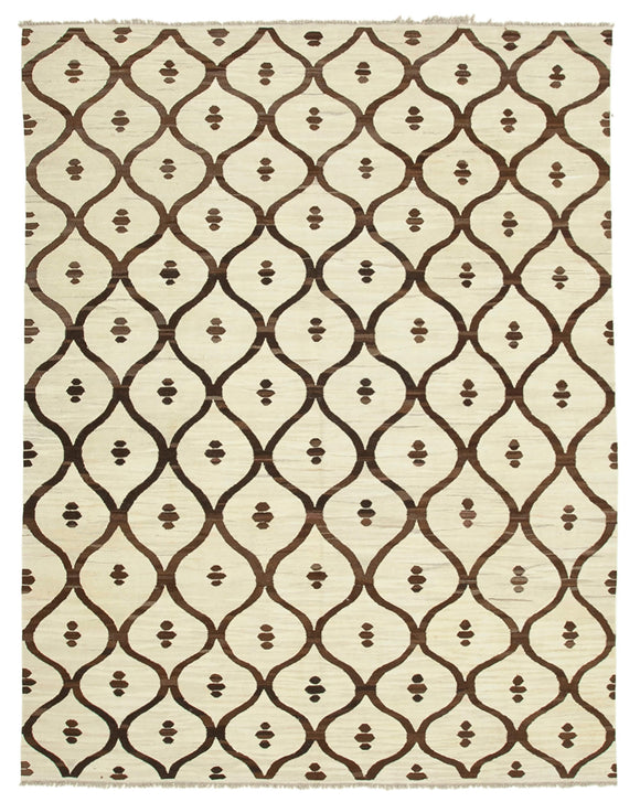 8' 1'' x 10' 4'' Handwoven Turkish Kilim Rug