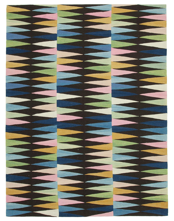 7' 8'' x 10' 2'' Handwoven Turkish Kilim Rug