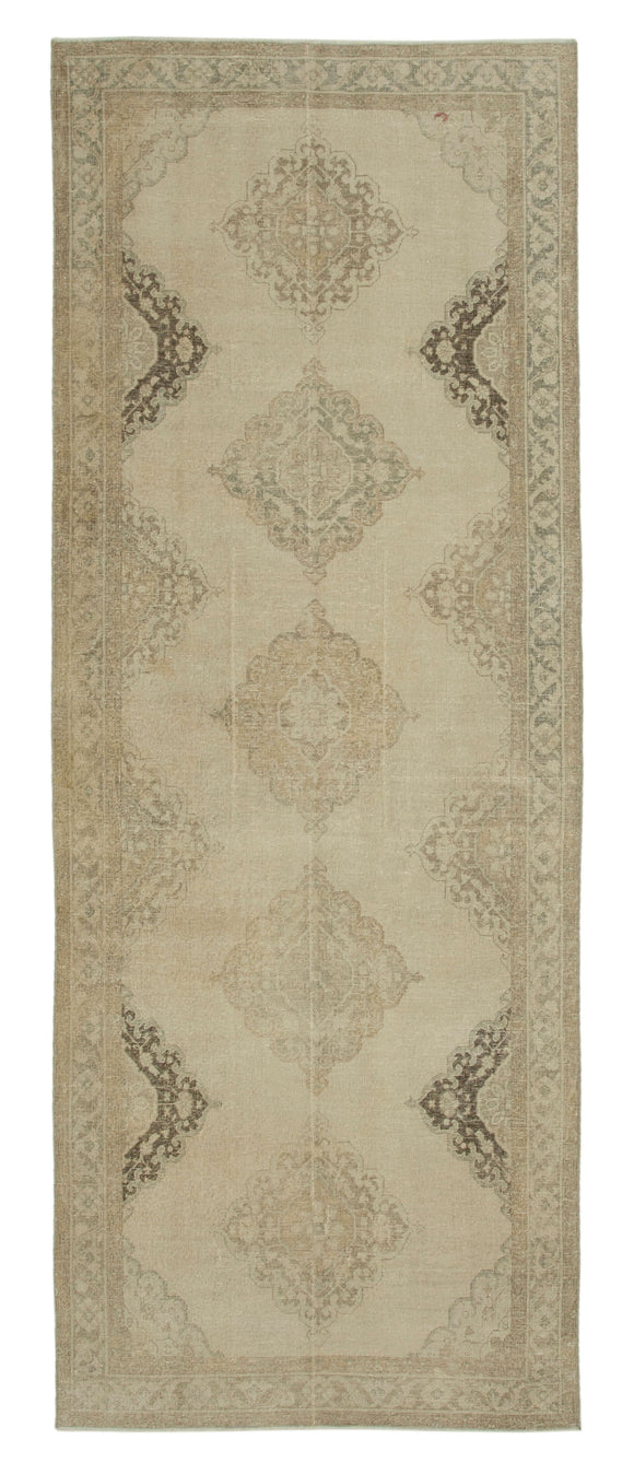 4' 7'' x 12' 2'' Turkish Hand-Knotted Runner Rug