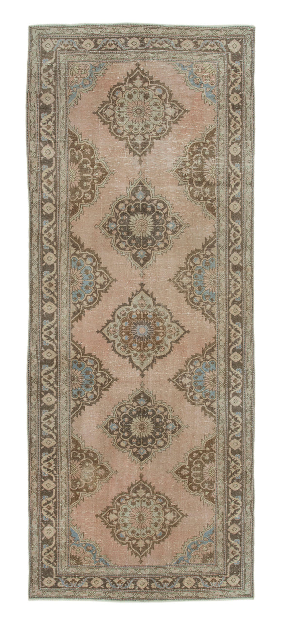 4' 9'' x 12' 3'' Turkish Hand-Knotted Runner Rug
