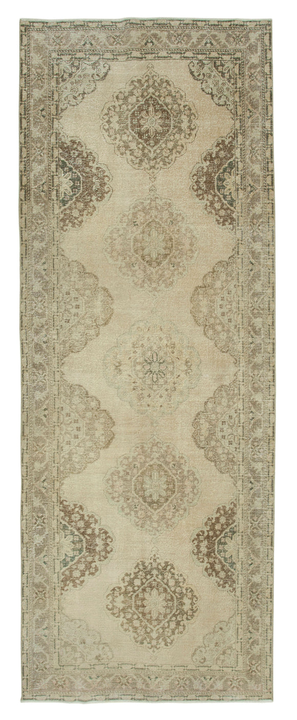 4' 9'' x 12' 10'' Turkish Hand-Knotted Runner Rug