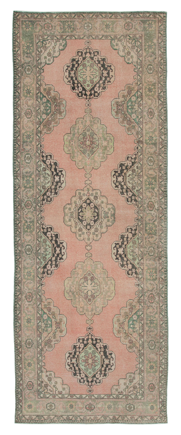 4' 7'' x 12' 8'' Turkish Hand-Knotted Runner Rug