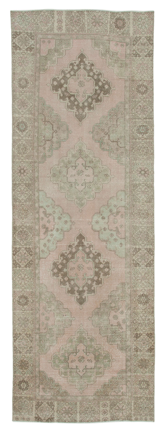 4' 4'' x 12' 6'' Turkish Hand-Knotted Runner Rug