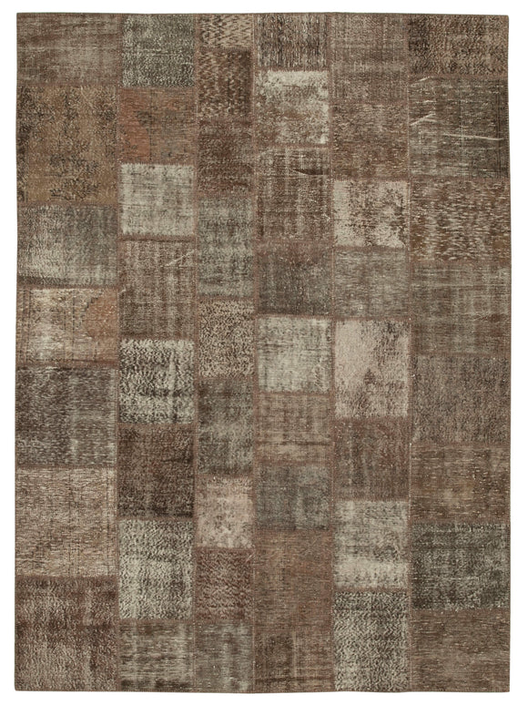 8' 4'' x 11' 6'' Hand-Knotted Turkish Patchwork Rug