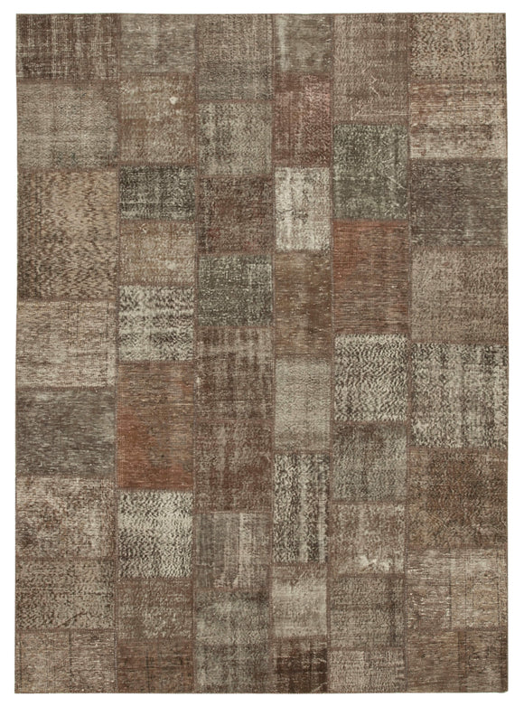 8' 4'' x 11' 5'' Hand-Knotted Turkish Patchwork Rug