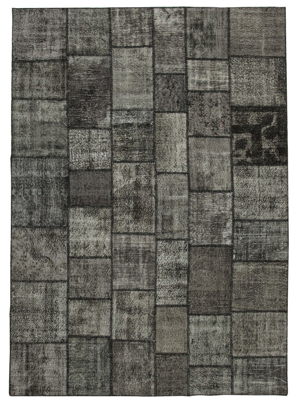 8' 4'' x 11' 8'' Hand-Knotted Turkish Patchwork Rug