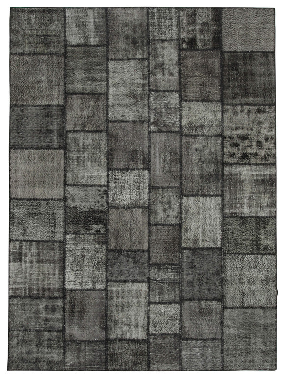 8' 5'' x 11' 7'' Hand-Knotted Turkish Patchwork Rug