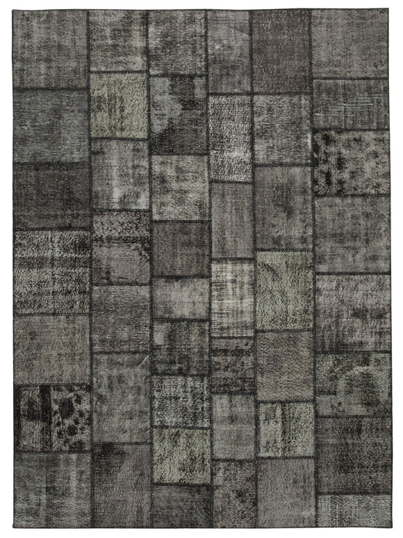 8' 4'' x 11' 6'' Hand-Knotted Turkish Patchwork Rug