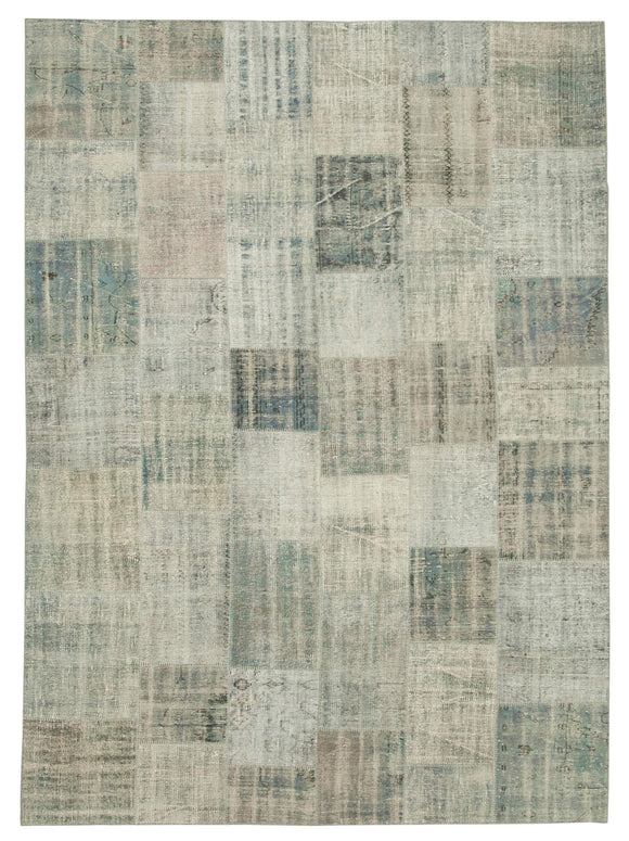 8' 6'' x 11' 8'' Hand-Knotted Turkish Patchwork Rug