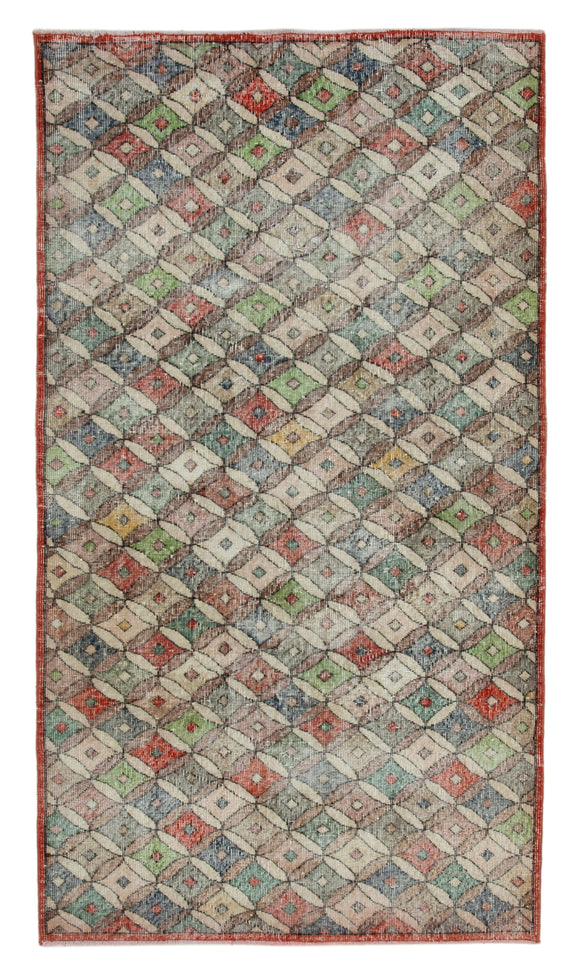 4' 4'' x 7' 10'' Hand-Knotted Turkish Boho Rug