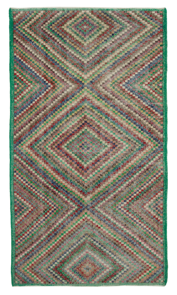 5' 6'' x 9' 8'' Hand-Knotted Turkish Boho Rug