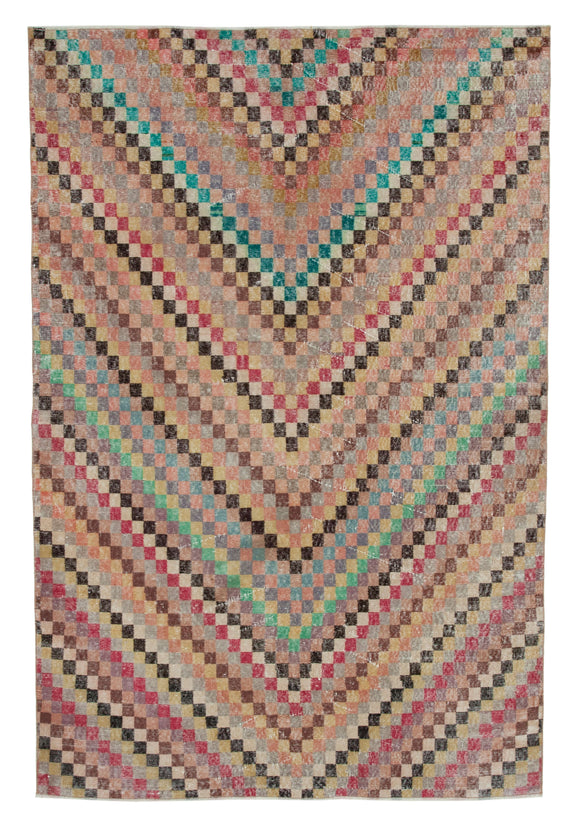 5' 9'' x 8' 8'' Hand-Knotted Turkish Boho Rug