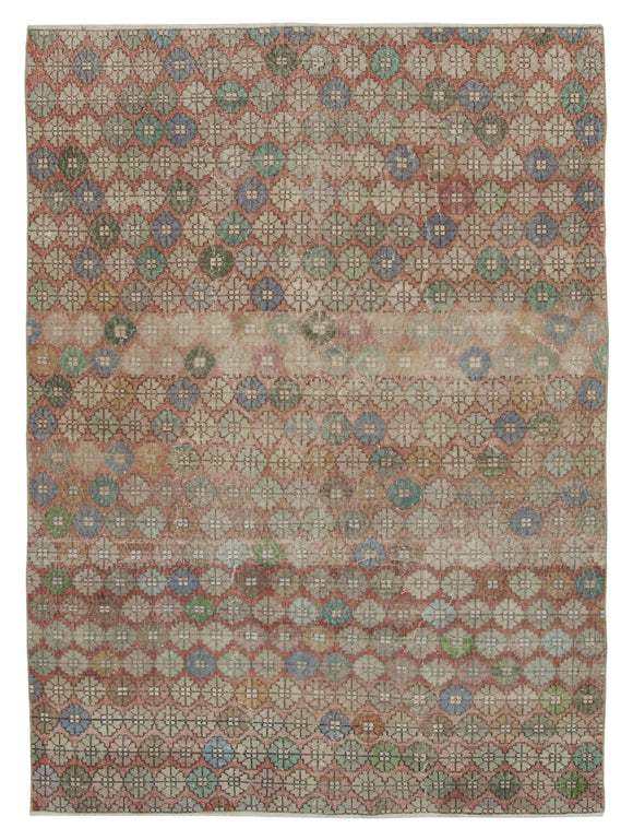 6' 2'' x 8' 7'' Hand-Knotted Turkish Boho Rug