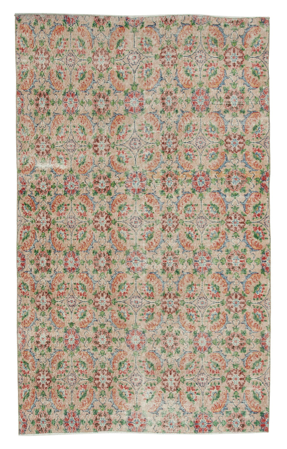 5' 0'' x 8' 1'' Hand-Knotted Turkish Boho Rug