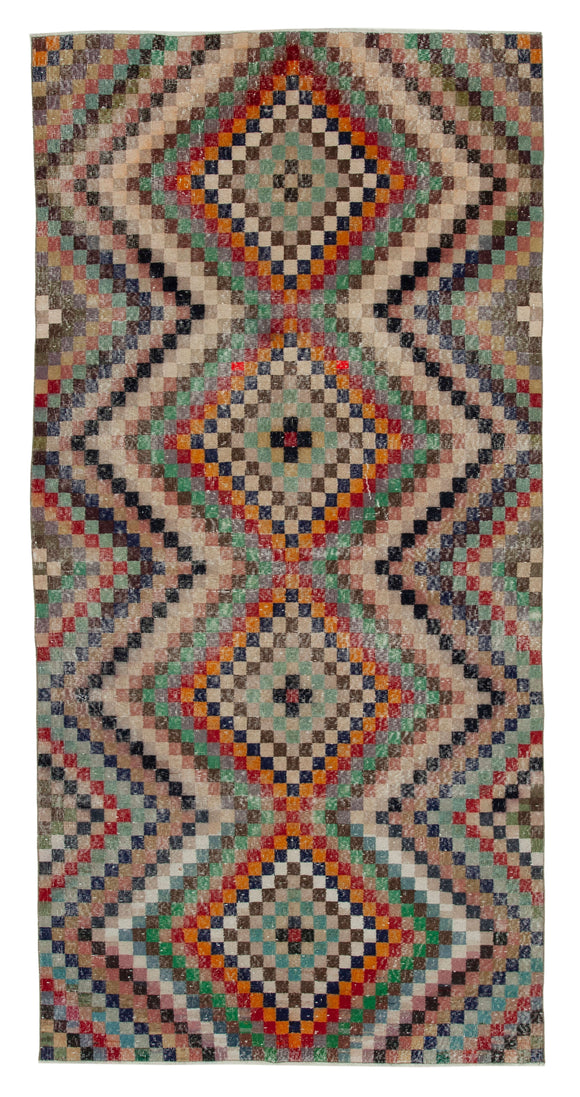 4' 10'' x 9' 11'' Hand-Knotted Turkish Boho Rug