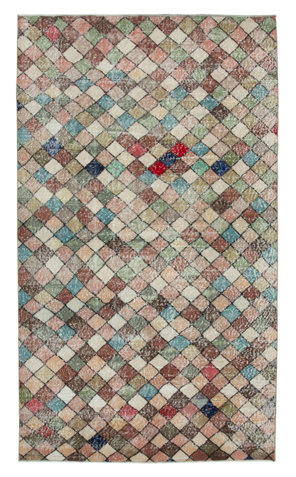 5' 1'' x 8' 10'' Hand-Knotted Turkish Boho Rug