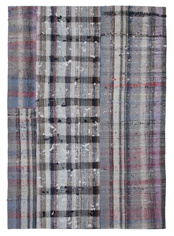 7' x 10' Vintage Turkish Patchwork Kilim Rug