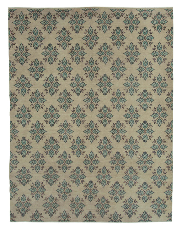 7' x 9' 4'' Hand-Knotted Turkish Boho Rug