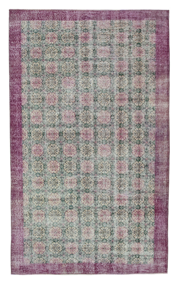 4' 10'' x 8' Hand-Knotted Turkish Boho Rug
