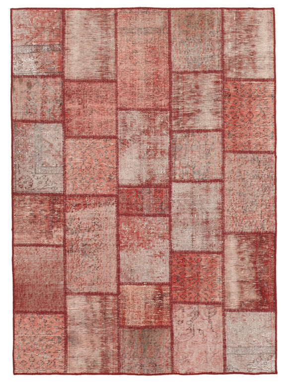 4' 8'' x 6' 5'' Hand-Knotted Turkish Patchwork Rug