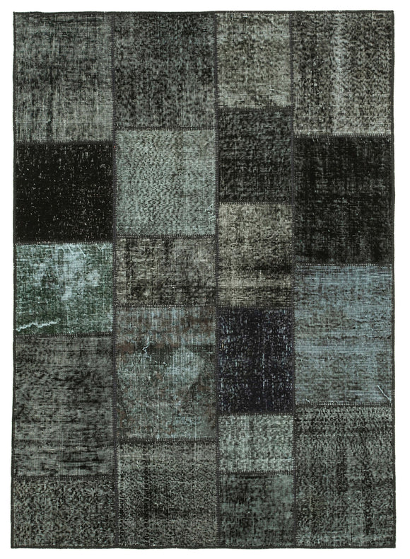 4' 9'' x 6' 8'' Hand-Knotted Turkish Patchwork Rug