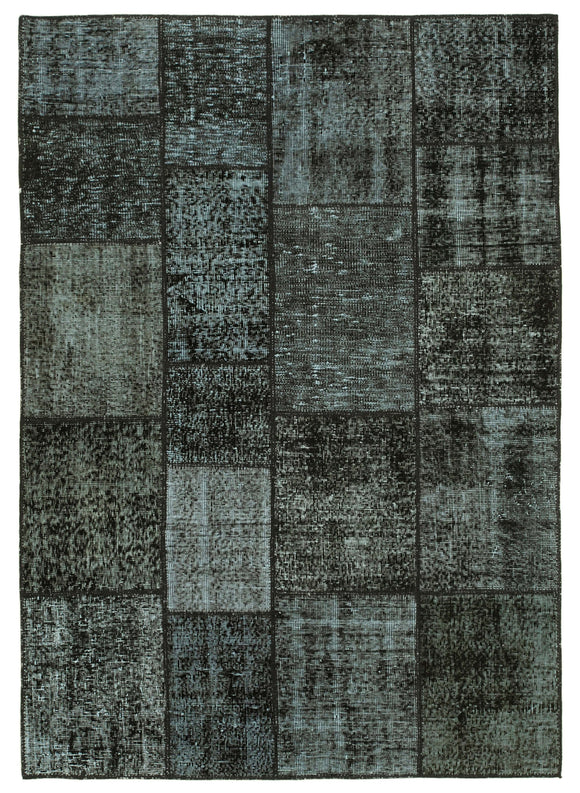 4' 9'' x 6' 8'' Hand-Knotted Turkish Patchwork Rug