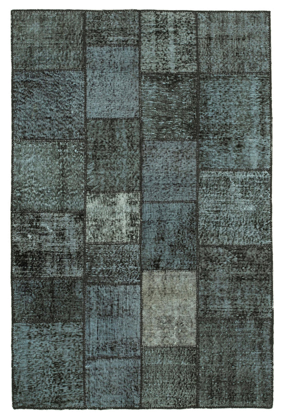 4' 5'' x 6' 8'' Hand-Knotted Turkish Patchwork Rug