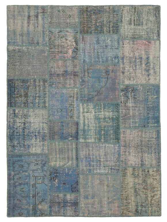 4' 11'' x 6' 8'' Hand-Knotted Turkish Patchwork Rug