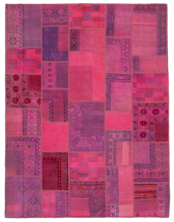 5' 11'' x 7' 9'' Hand-Knotted Turkish Patchwork Rug