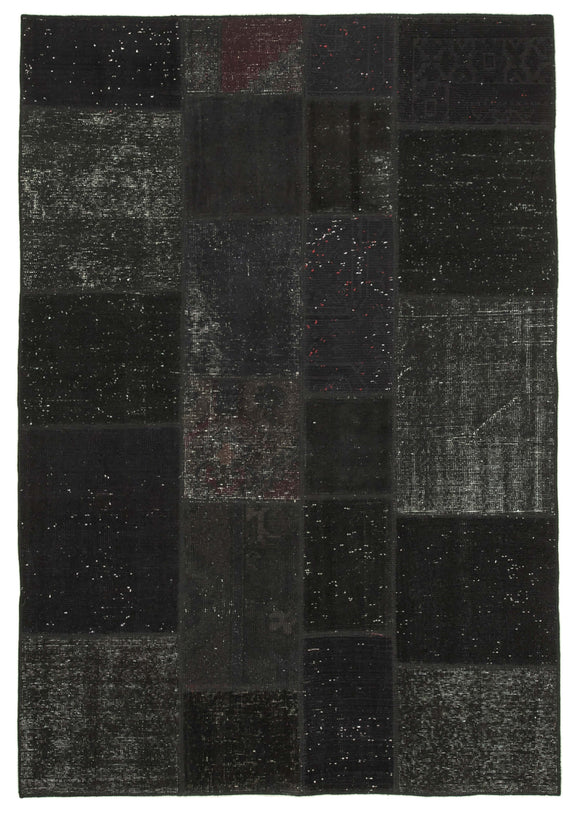 5' 7'' x 8' 0'' Hand-Knotted Turkish Patchwork Rug