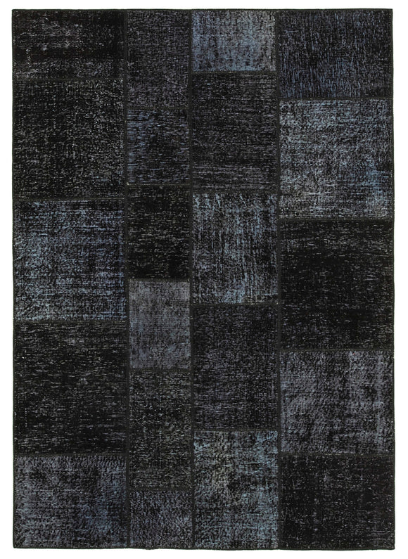 5' 8'' x 8' 0'' Hand-Knotted Turkish Patchwork Rug