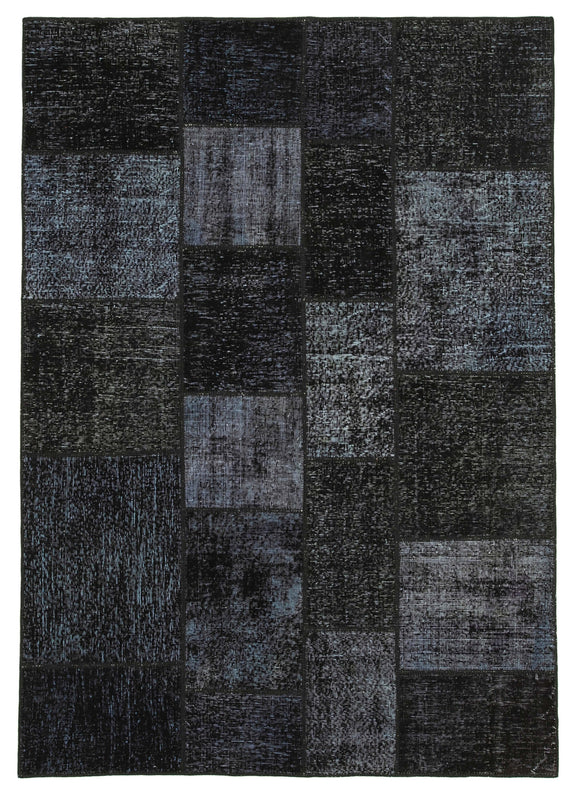 5' 7'' x 8' 0'' Hand-Knotted Turkish Patchwork Rug