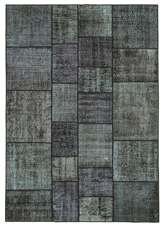 5' 8'' x 8' 0'' Hand-Knotted Turkish Patchwork Rug