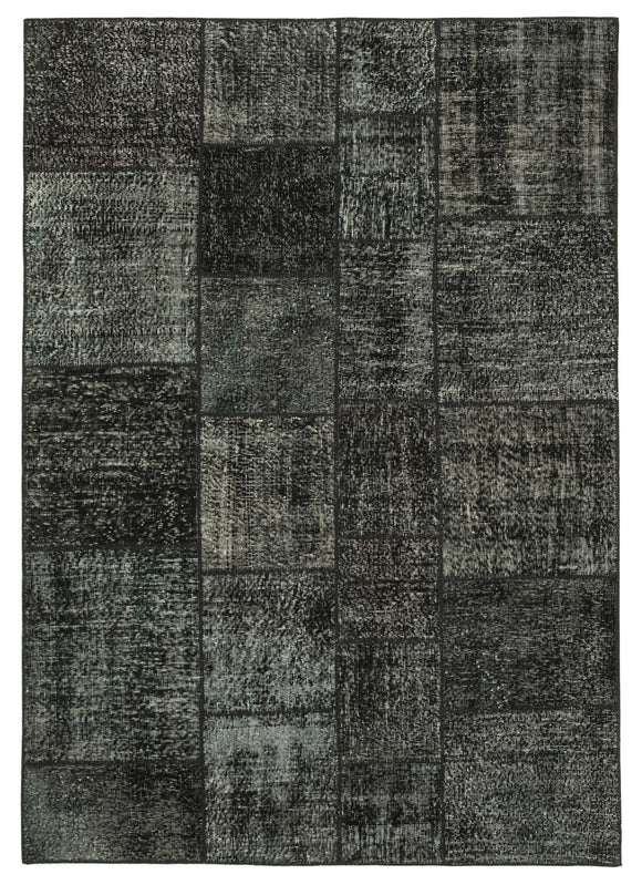 5' 7'' x 7' 11'' Hand-Knotted Turkish Patchwork Rug