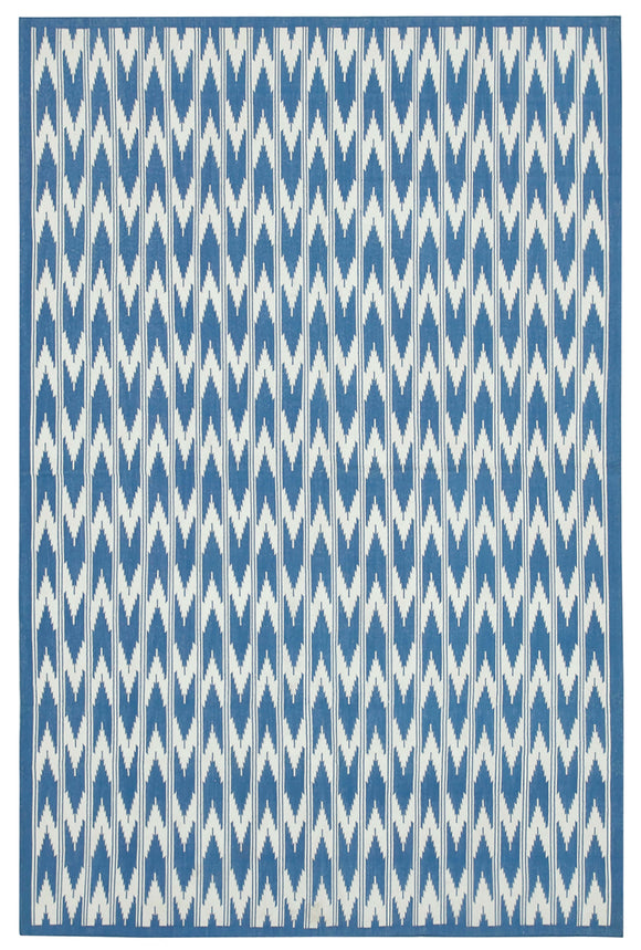5' 11'' x 9' 2'' Flatweave Dhurrie Rug