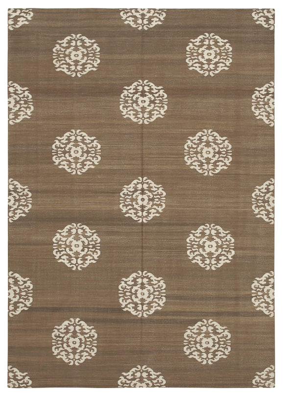 6' 3'' x 8' 11'' Flatweave Dhurrie Rug