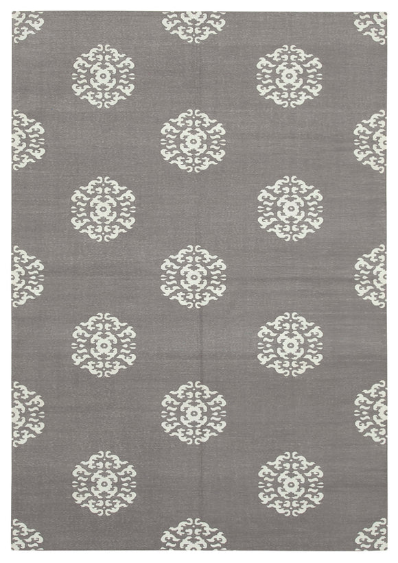 6' 1'' x 8' 9'' Flatweave Dhurrie Rug