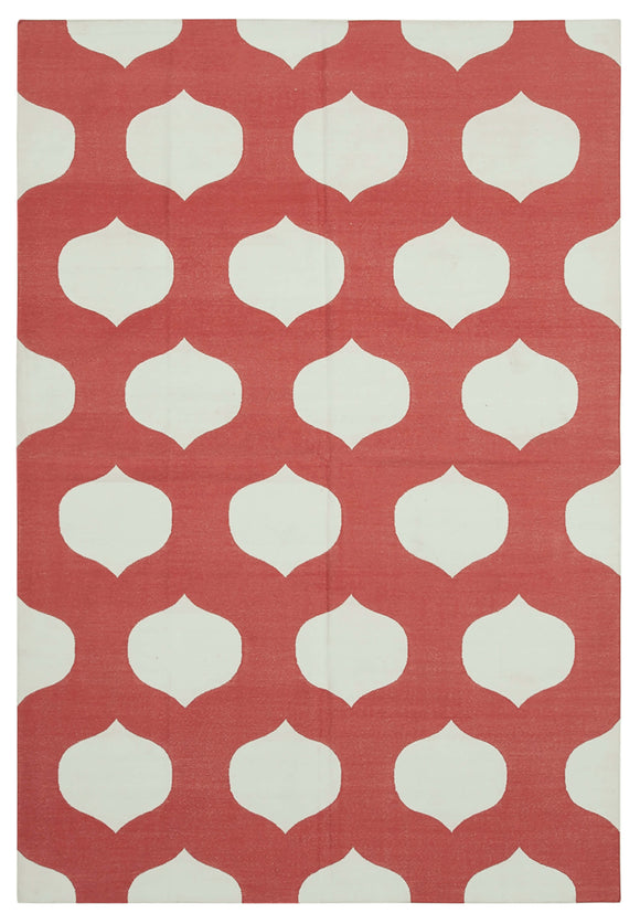 6' 1'' x 8' 10'' Flatweave Dhurrie Rug