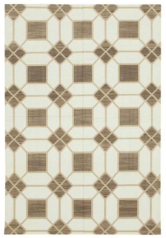 5' 10'' x 8' 9'' Flatweave Dhurrie Rug