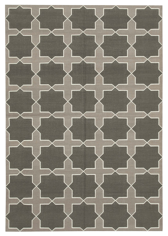 6' 3'' x 8' 11'' Flatweave Dhurrie Rug
