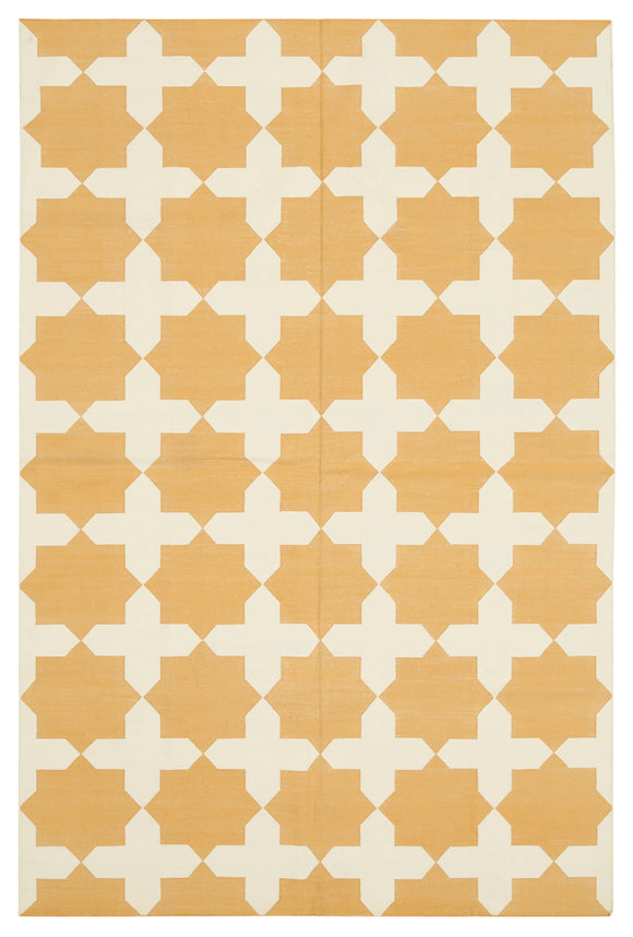 6' x 9' 3'' Flatweave Dhurrie Rug