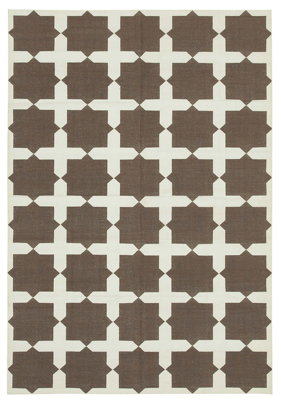 6' 1'' x 9' Flatweave Dhurrie Rug